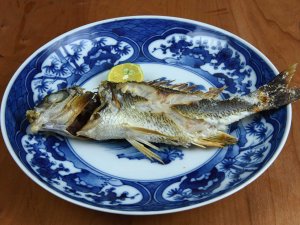 ヒシムチグヮーの塩焼き