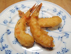 ヒゲナガエビのフリット
