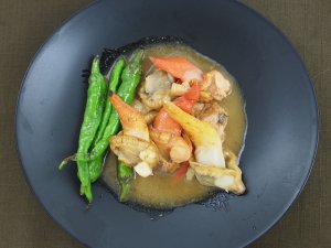 バカガイのバター焼き