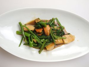 ホタテガイの中華炒め