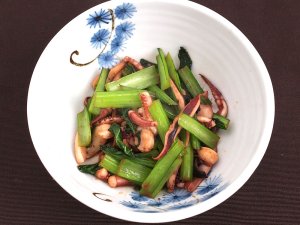 ヤリイカのしょうゆ炒め