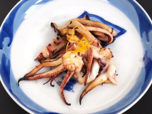 ヤリイカの漬け焼き