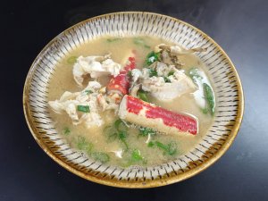 タカアシガニのみそ汁