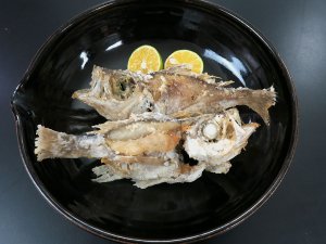 オオメハタの唐揚げ