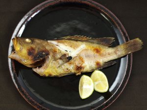 アオハタの塩焼き