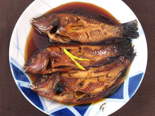 ホシササノハベラの煮つけ