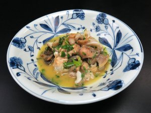 ミギマキタテゴトナシボラのバター焼き