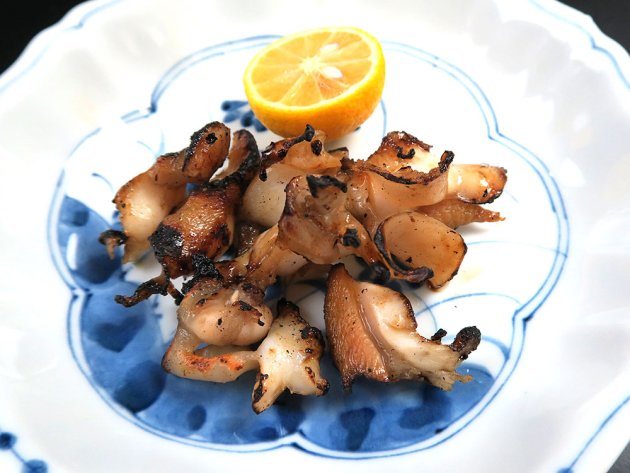 ミギマキタテゴトナシボラの焼き貝
