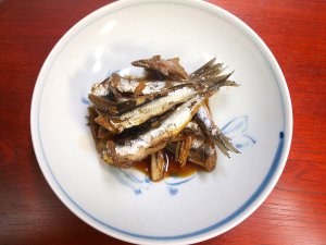 カタクチイワシのしょうが煮