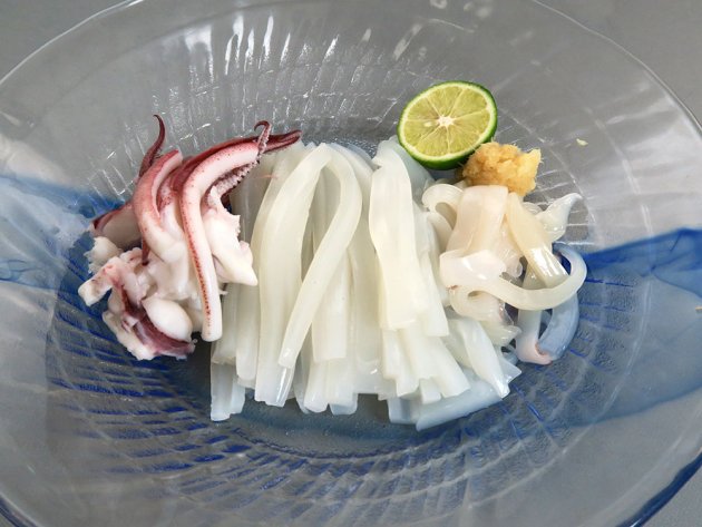 ケンサキイカの刺身
