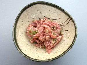 カワハギの肝たたき