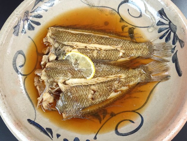 コケビラメの煮つけ