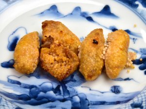 七郎魚真子の塩焼き