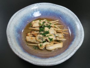 アゲマキガイのバター焼き