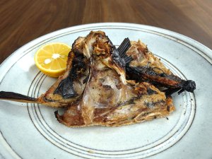 ツボダイのかまの塩焼き