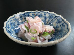 キマダラヒメダイのセビチェ