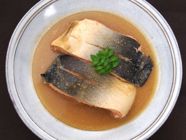 ギンザケのみそ煮