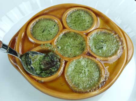 エスカルゴのオーブン焼き