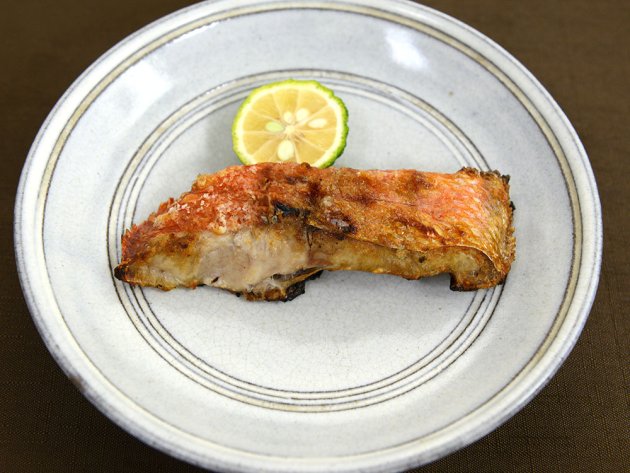 キンメダイの塩焼き