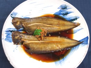 コウライアカシタビラメの煮つけ