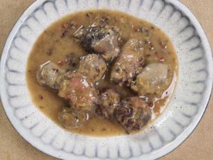 イシワケイソギンチャクのみそ煮