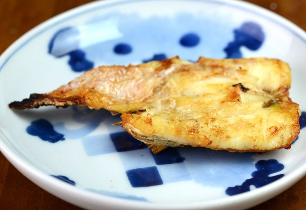 ワニエソの腹身の塩焼き