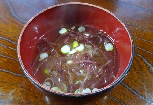 フノリのみそ汁（フクロフノリのみそ汁）