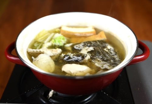 長崎県雲仙市富津、コチの鍋