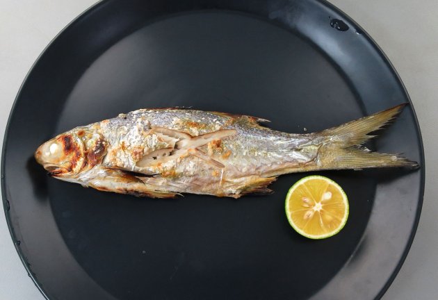 ツバメコノシロの塩焼き