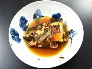 ミツバモチノウオの煮つけ