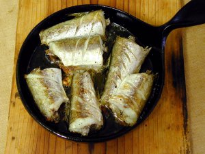 アカカマスのオリーブオイル焼き