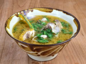 イラブチャーの魚汁