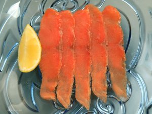サーモントラウトのスモークサーモン