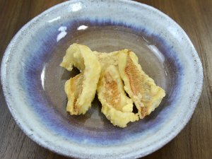 キビレアカレンコの天ぷら