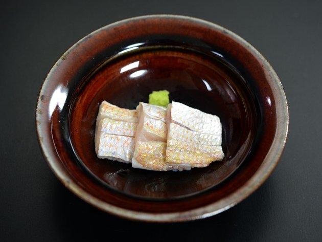 キビレアカレンコの酢じめ