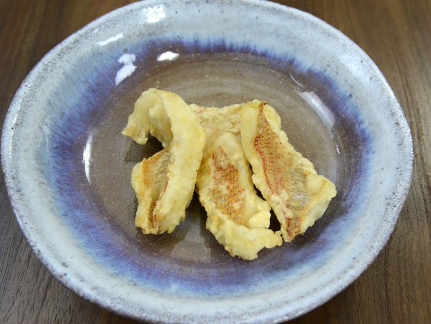 キビレアカレンコの天ぷら