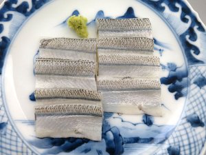 サヨリの酢じめ