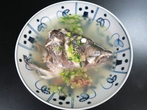 アオチビキの酒塩煮