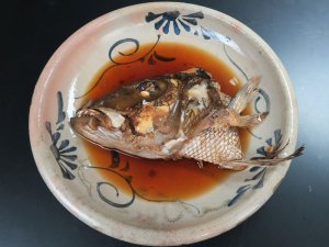 アオチビキの煮つけ