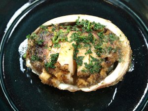 アワビのバター焼き