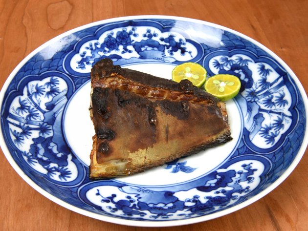 ニノジの皮付き塩焼き