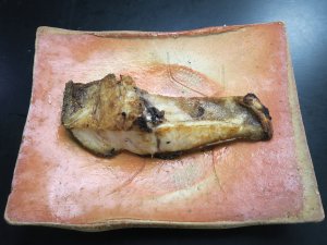 天然シマアジの塩焼き