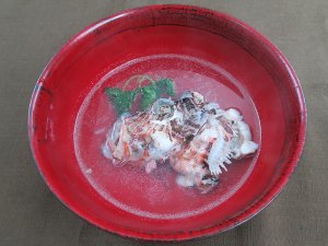 ハナミノカサゴの潮汁