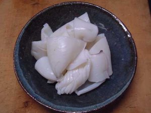 エゾハリイカの湯引き