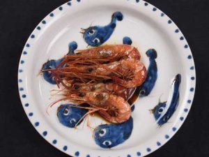 ナミクダヒゲエビの煮つけ