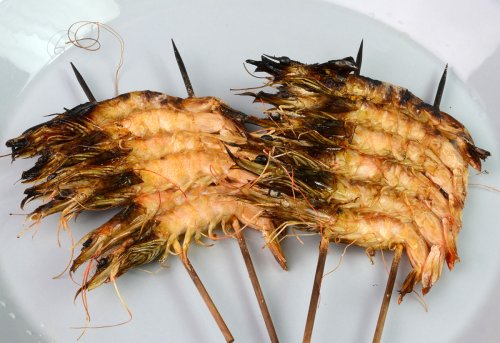 シバエビの塩焼き