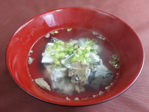 クリックで拡大表示 ギンザメの潮汁