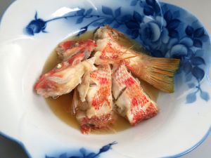 クリックで拡大表示 キツネダイの煮つけ