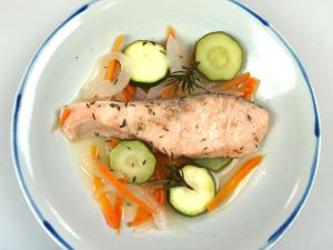 クリックで拡大表示 サーモンの冷製