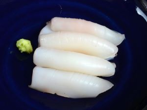 クリックで拡大表示 ヒメコウイカの刺身